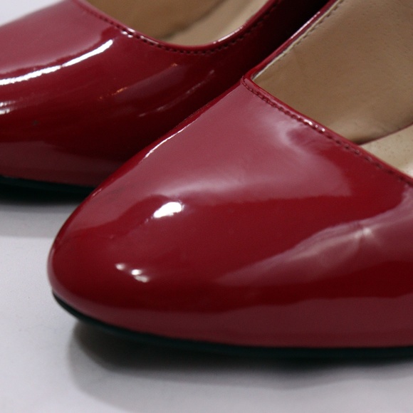 Red Wedge Qupid Heels - Picture 2 of 5